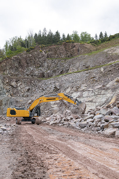 The company Nouvelles Carrières d’Alsace (N.C.A) once again opts for Liebherr quality